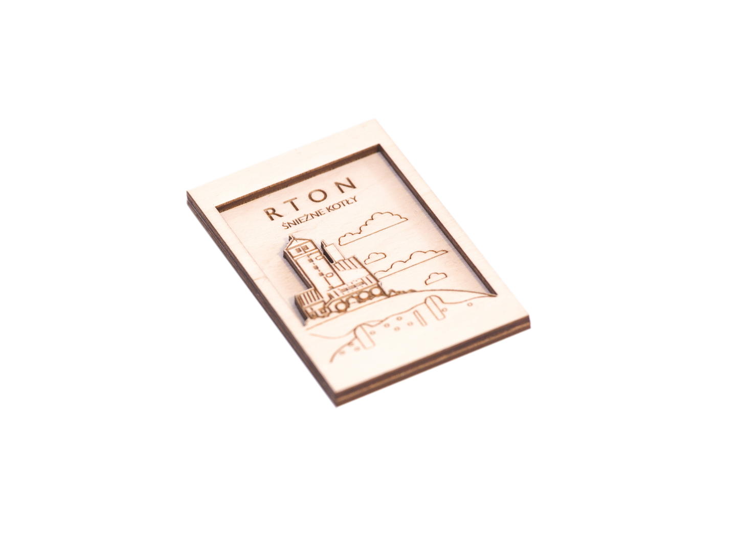 Magnes drewniany dwuwarstwowy - Szwajcarka