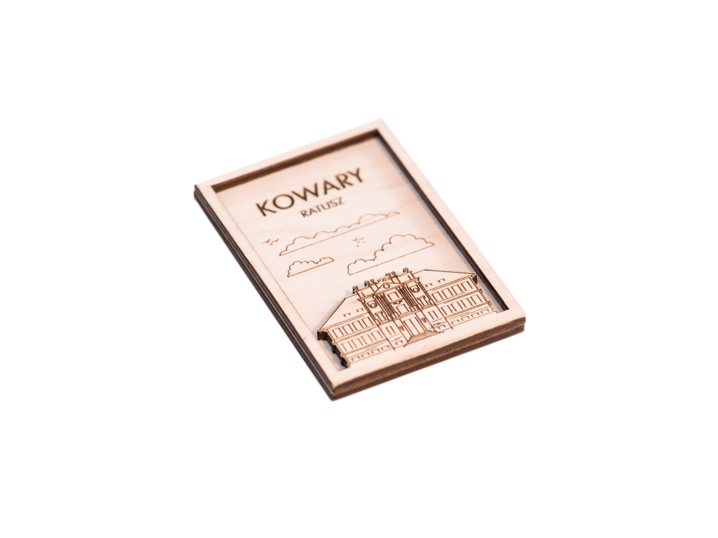 Magnes drewniany dwuwarstwowy - Kowary Ratusz