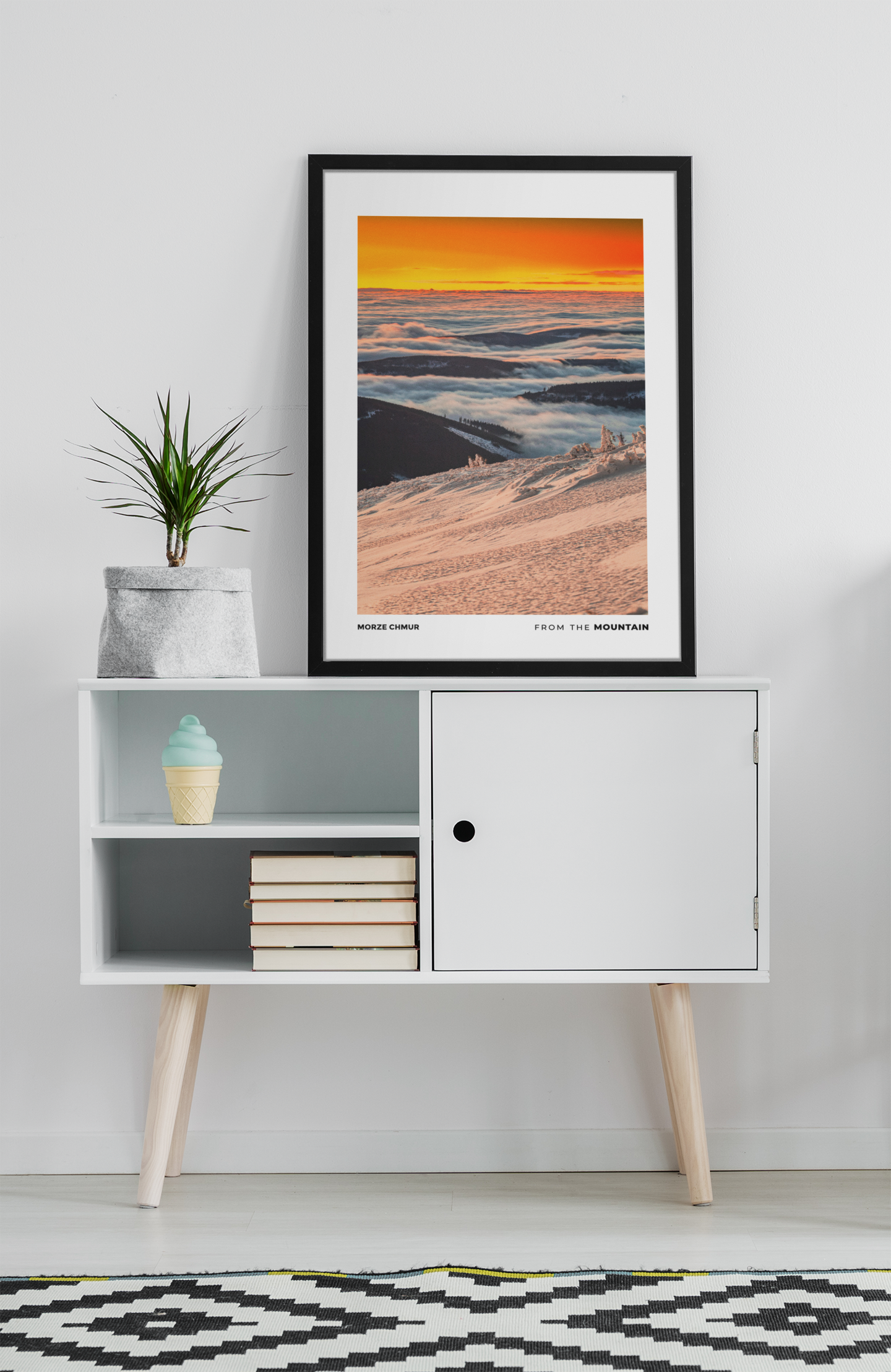 Plakat ŚNIEŻKA - Morze chmur