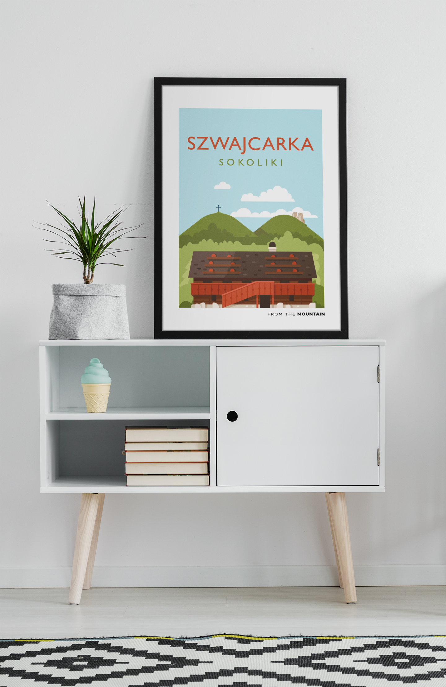 Plakat SCHRONISKO SZWAJCARKA - GRAFIKA