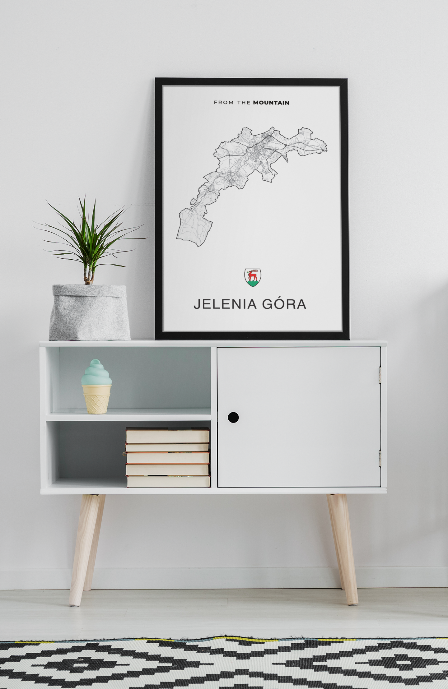 Plakat JELENIA GÓRA - Mapa miasta