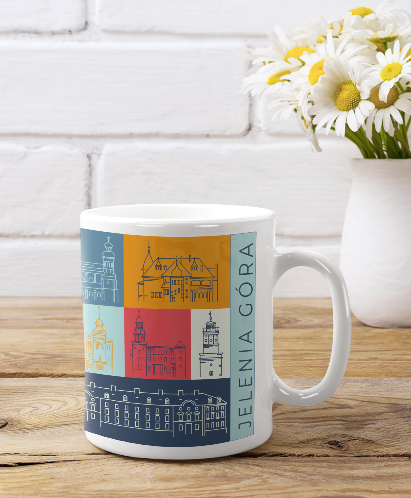 Kubek ceramiczny - Obiekty Jeleniej Góry