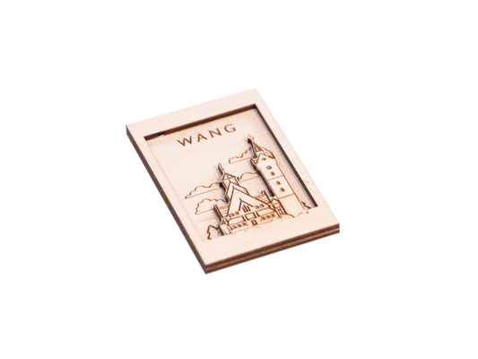 Magnes drewniany dwuwarstwowy - Świątynia Wang