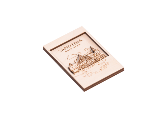 Magnes drewniany dwuwarstwowy - Samotnia