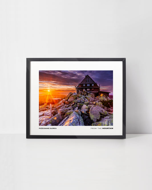 Plakat SCHRONISKO SZRENICA - Pożegnanie Słońca