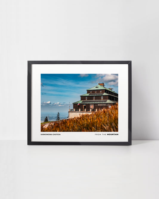 Plakat SCHRONISKO ODRODZENIE - Karkonoska Zastoja