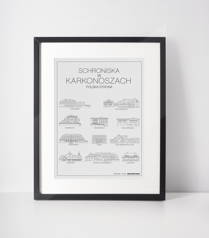 Schroniska w Karkonoszach - Polska Strona